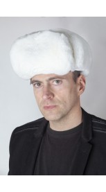 Balto Rex triušio kailio rusiško modelio kepurė